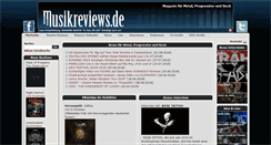 Desktop Screenshot of musikreviews.de
